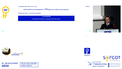 Conférence d'enseignement : Pathologies des conflits armés modernes 