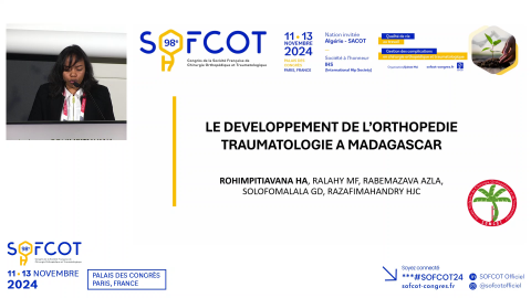 Le développement de l'orthopédie traumatologique à Madagascar 