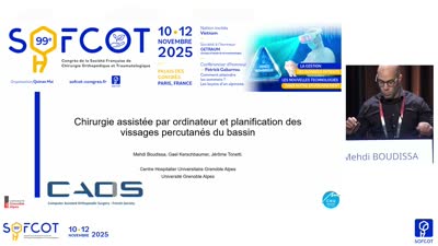 Conférence d'enseignement : CE 09 Chirurgie Assistée Par Ordinateur Et Planification Des Vissages Percutanés Du Bassin 
